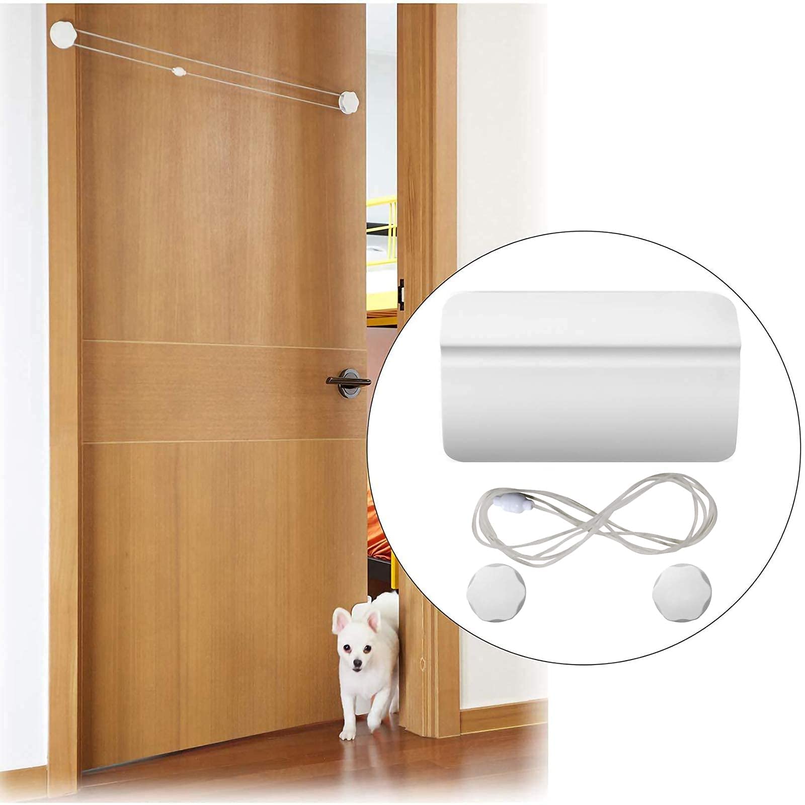 Amazon.co.jp: Gojiny 犬 猫 ペット用 半自動 ドア 門 猫出入り口